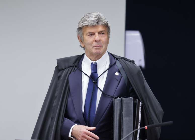 Luiz Fux antes de iniciar a leitura do voto na 1ª Turma do STF