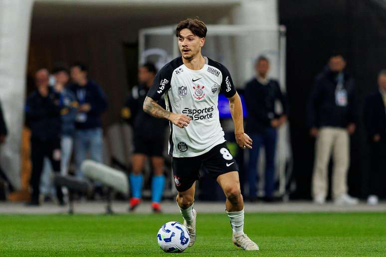 Rodrigo Garro (Corinthians) durante jogo contra o Palmeiras, no dia 31.08.2025 