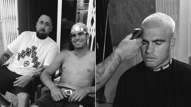Barbeiro de Carlos Alcaraz compartilha imagens da transforma&ccedil;&atilde;o do cabelo do espanhol