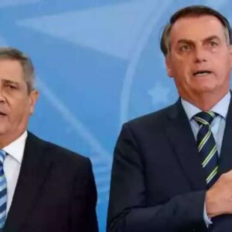 Braga Netto e Jair Bolsonaro.