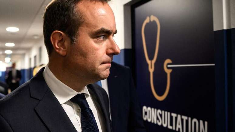 O novo primeiro-ministro, Sébastien Lecornu, em Mâcon, em 13 de setembro de 2025.