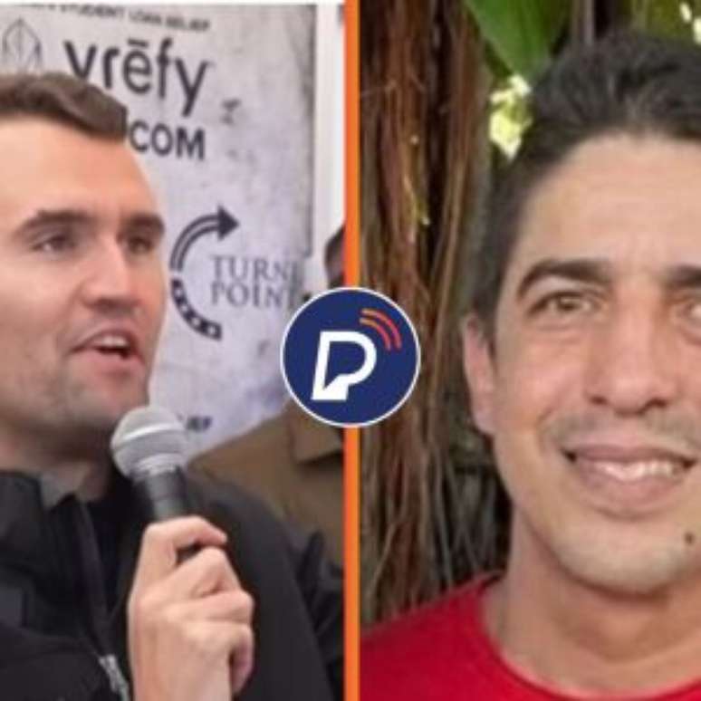 Charlie Kirk e Ricardo Barbosa.