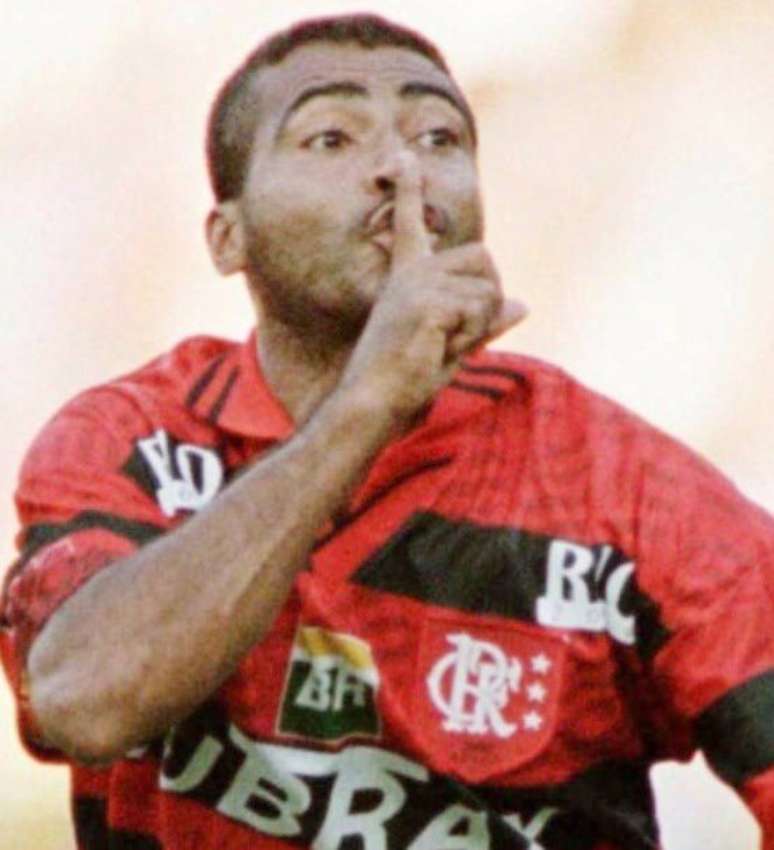 Rom&aacute;rio atuando pelo Flamengo 