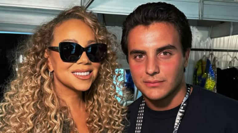 Marcelo Sangalo ao lado de Mariah