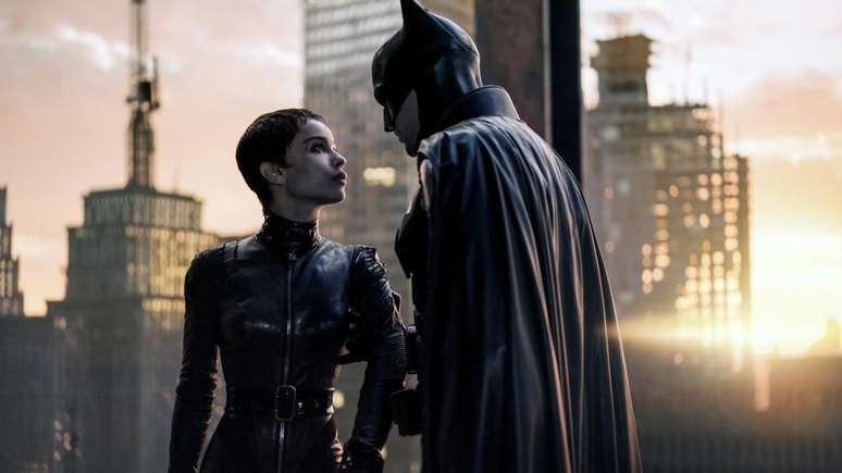 Zoe Kravitz e Robert Pattinson em Batman