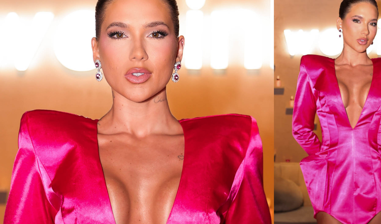 Futuristic barbie? Virginia Fonseca bets on a “different” dress with bold neckline at Wepink Party; See the photos