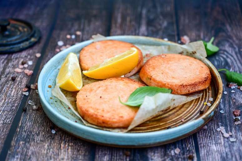 Salmon hamburger Salmon hamburger