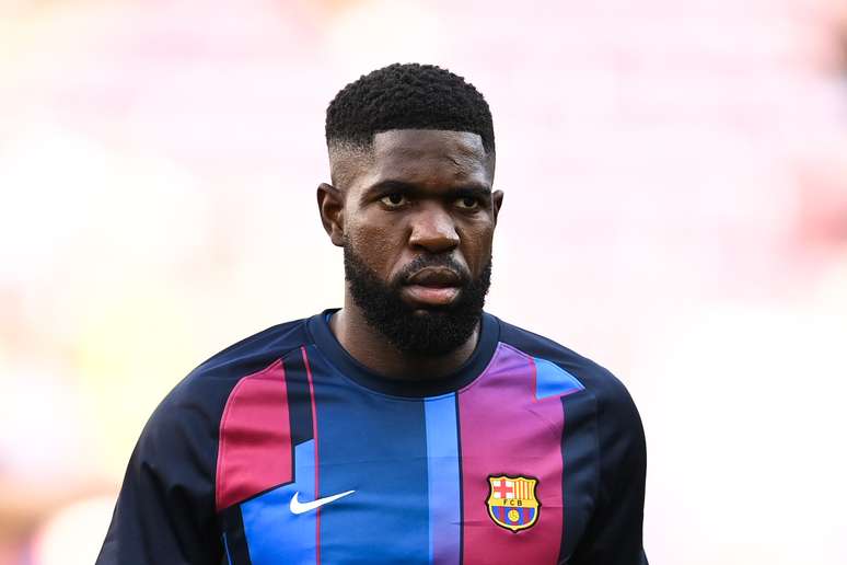 Umtiti em a&ccedil;&atilde;o pelo Barcelona 