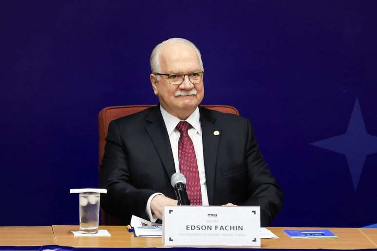 Cerimônia de posse de Edson Fachin na presidência do STF ocorre sob forte esquema de segurança Cerimônia de posse de Edson Fachin na presidência do STF ocorre sob forte esquema de segurança