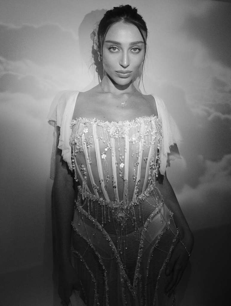 Elisa Zarzur vestida de noiva