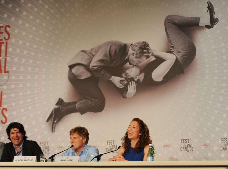 Redford apresentando o filme em Cannes