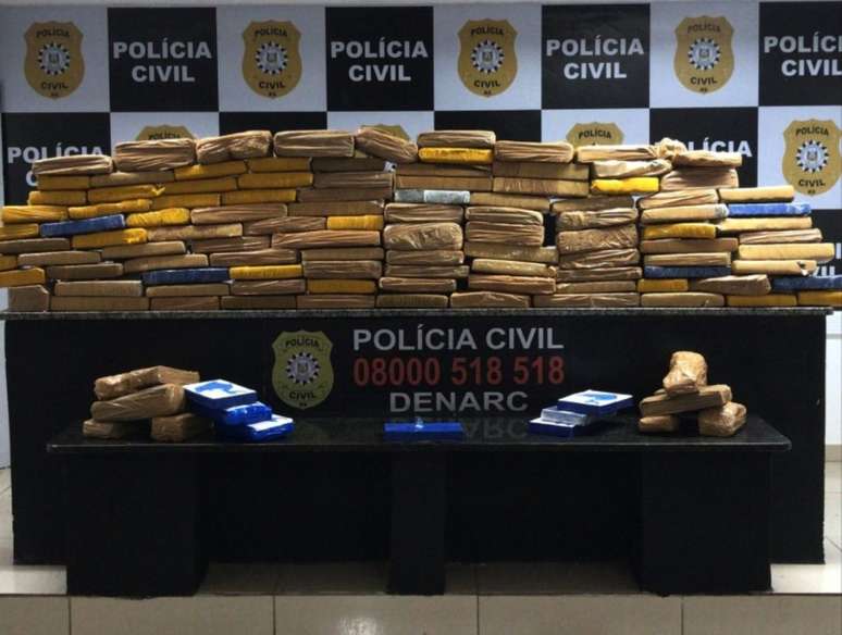 Interception drugs of the Civil Police with a vehicle stolen from Porto Alegre