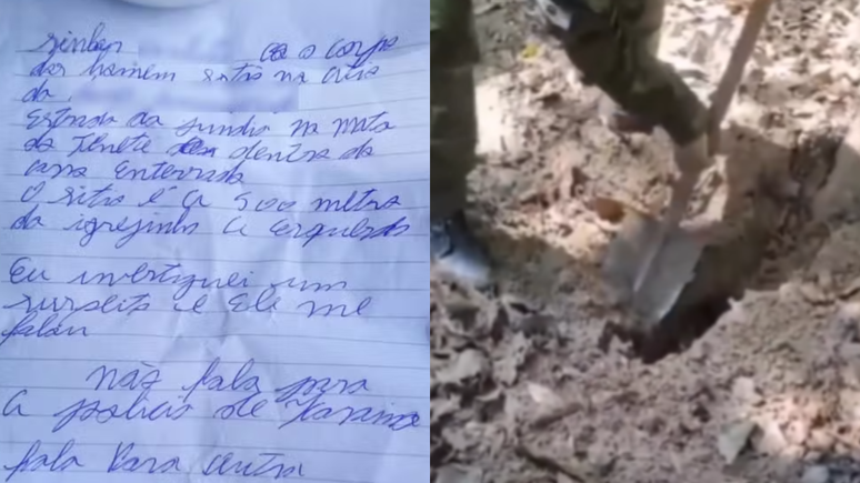 Carta anônima leva polícia a carro de desaparecidos enterrado