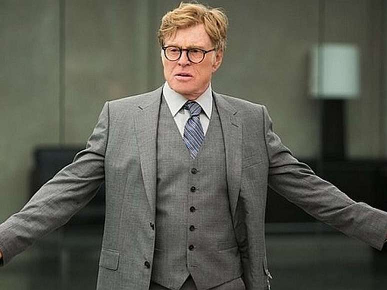 Robert Redford durante filme Vingadores