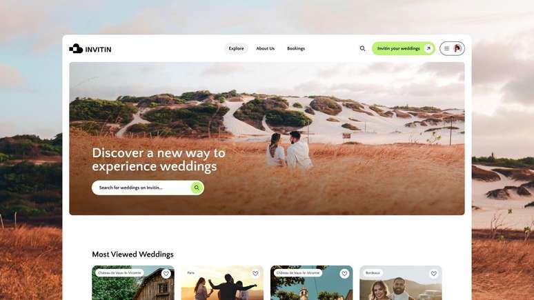 Site, oferecido em ingl&ecirc;s e franc&ecirc;s, oferece busca por 'convites' de casamento