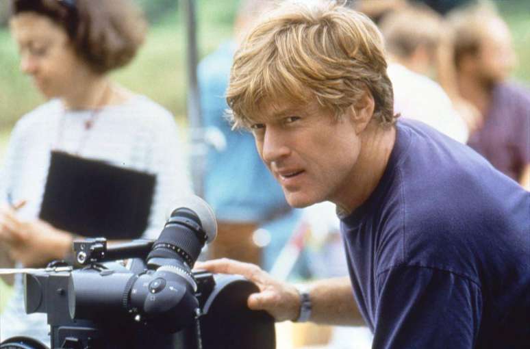 Redford durante as filmagens de 'Quiz Show'