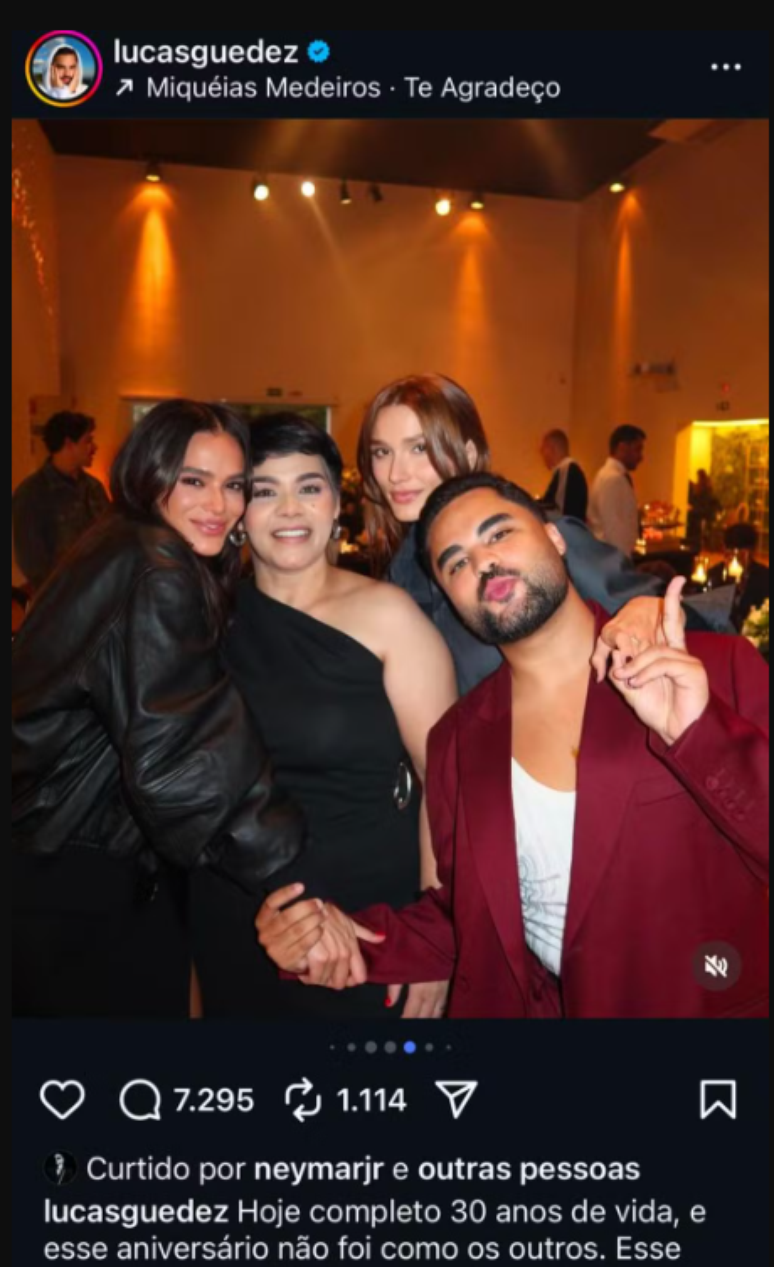 Neymar enjoys the publication with the photos of Bruna Marquezine and disputes on social networks Neymar enjoys the publication with the photos of Bruna Marquezine and disputes on social networks