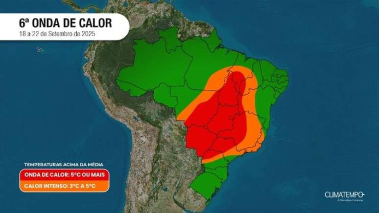 Expectativa de sexta onda de calor do ano nos &uacute;ltimos dias do inverno.