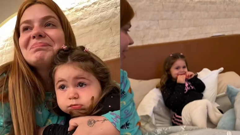 Video: Viih Tube does not hold a cry after the declaration of daughter Moon
