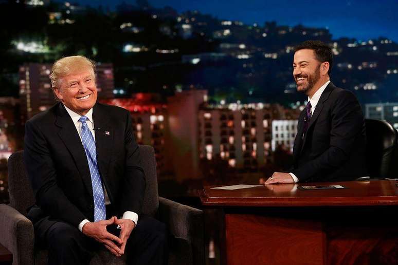 Donald Trump, que participou do programa de Kimmel em 2016, comemorou a suspensão do apresentador