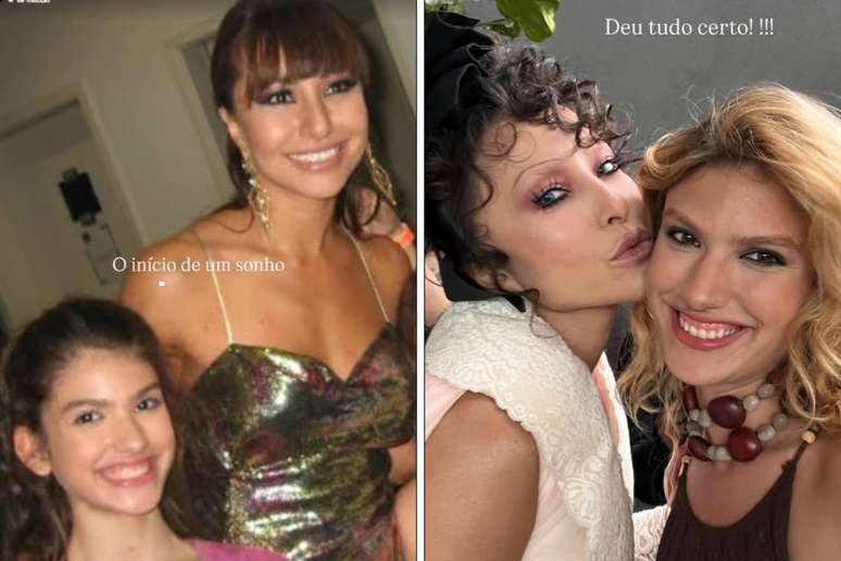 Giovanna Grigio e Sabrina Sato antes | Sabrina e Giovanna agora