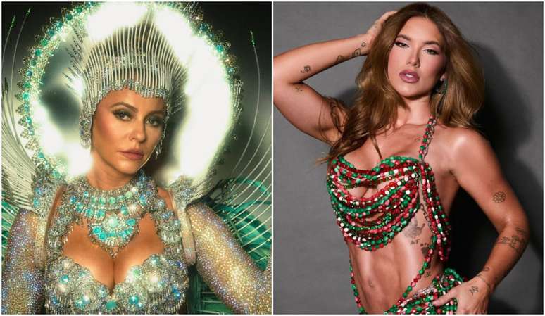 Paolla Oliveira vai passar a faixa de rainha de bateria para Virginia