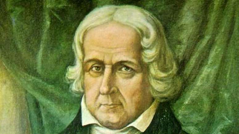 Retrato de Jos&eacute; Bonif&aacute;cio pelo pintor Benedito Calixto