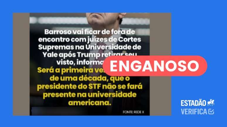 Barroso não foi impedido de participar de evento com juízes de Cortes Supremas em Yale