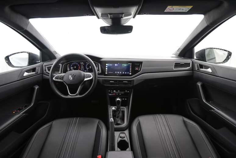 Nivus Highline tem mesmo painel do Polo e traz forra&ccedil;&atilde;o em couro na vers&atilde;o