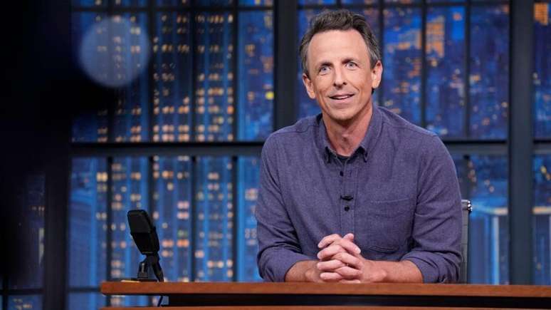 Seth Meyers apresenta o programa 'Late Night', na NBC, desde 2014