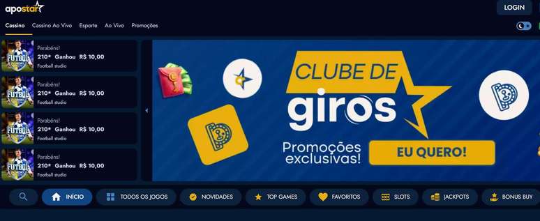 Clube de Giros é uma das promoções da casa