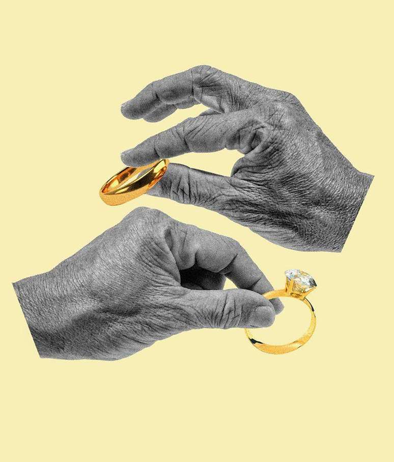 O div&oacute;rcio entre pessoas com mais idade est&aacute; se tornando mais comum em todo o mundo