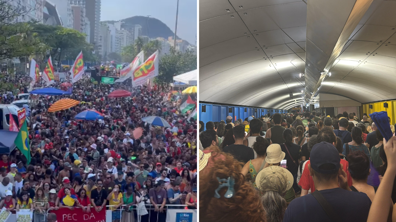 Na capital fluminense, centenas de manifestantes se re&uacute;nem em Copacabana para a manifesta&ccedil;&atilde;o, que come&ccedil;a &agrave;s 15h. 