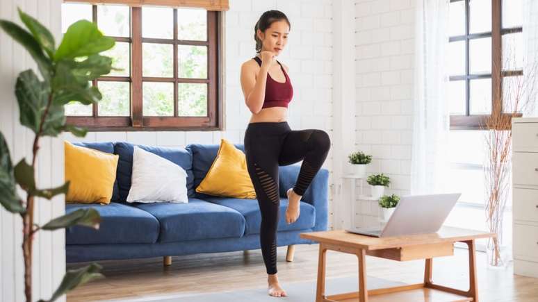 Aeróbico com maquiagem