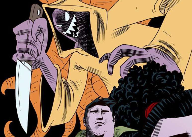 A morte é só mais um dos fantasmas que atormentam o protagonista Tonhão, da história em quadrinhos Moribundo.