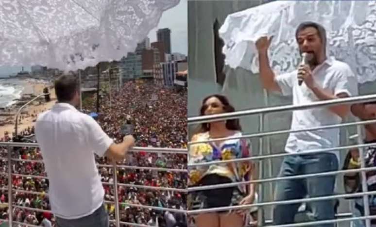 Wagner Moura em ato contra a PEC da Blindagem em Salvador