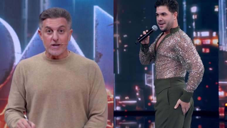 Luciano Huck e Álvaro na Dança dos Famosos, do Domingão (Reprodução/TV Globo)