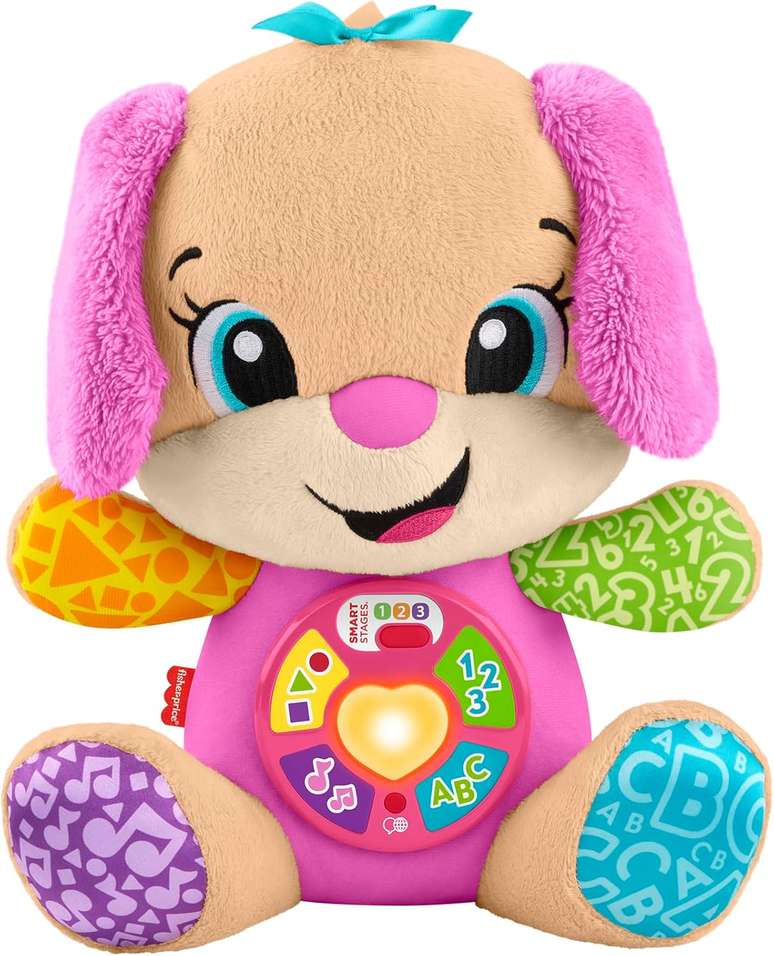Fisher-Price Aprender e Brincar Brinquedo para Bebês Irmã do Cachorrinho Aprende Comigo
