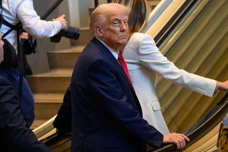 Trump criticou a ONU at&eacute; mesmo por uma escada rolante que parou de funcionar quando chegou no pr&eacute;dio da organiza&ccedil;&atilde;o