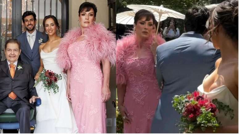 Casamento da filha de Faustão e Magda Colares