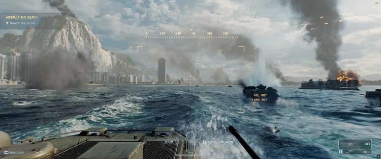 Uma das miss&otilde;es da campanha permite pilotar um tanque anf&iacute;bio