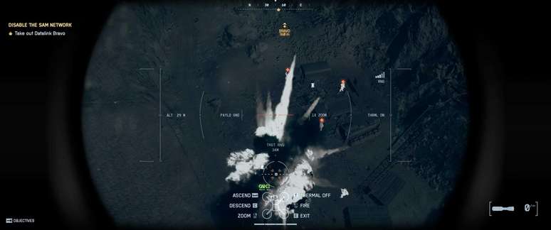 Drone permite marcar alvos e bombardear inimigos