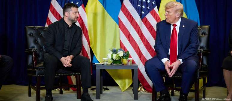 Drástica e repentina mudança na retórica de Trump se deu após ele ter se reunido com o presidente ucraniano, Volodimir Zelenski, em Nova York