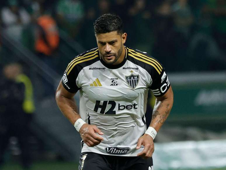 Hulk (Atlético-MG) durante jogo contra o Palmeiras, no dia 20.07.2025 