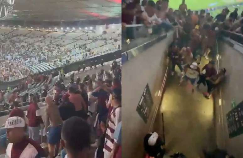 Briga entre policiais e torcedores do Lanús, da Argentina