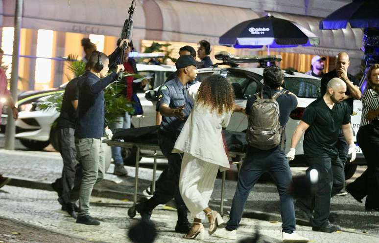 Look at the images of the registration of the scene of Odete Roitman’s death in “Vale Tudo”