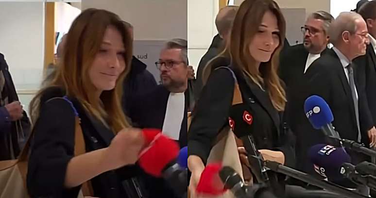 Because Carla Bruni torn the foam from a printing microphone in Paris