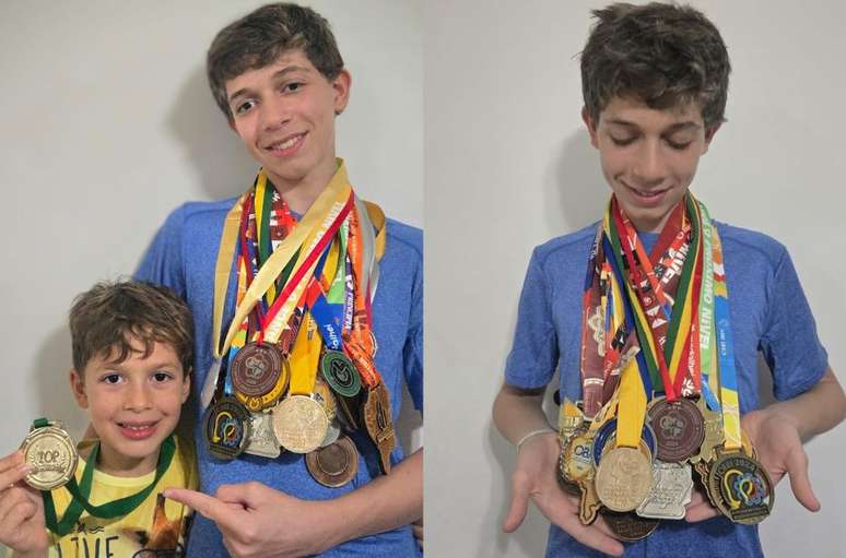 Theo j&aacute; influenciou o irm&atilde;o mais novo, Benjamin, que tamb&eacute;m compete 