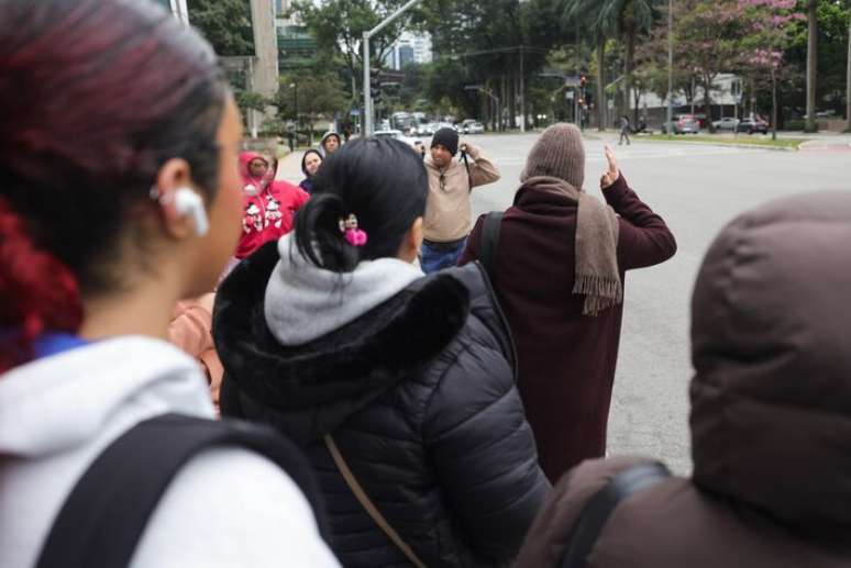 Registro de dia bastante frio na cidade de São Paulo.