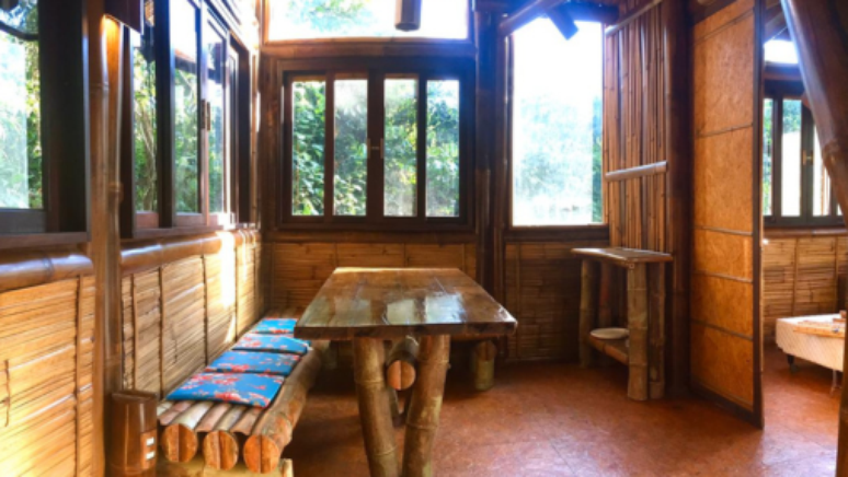 Bambu também pode ser usado para construir mobiliário